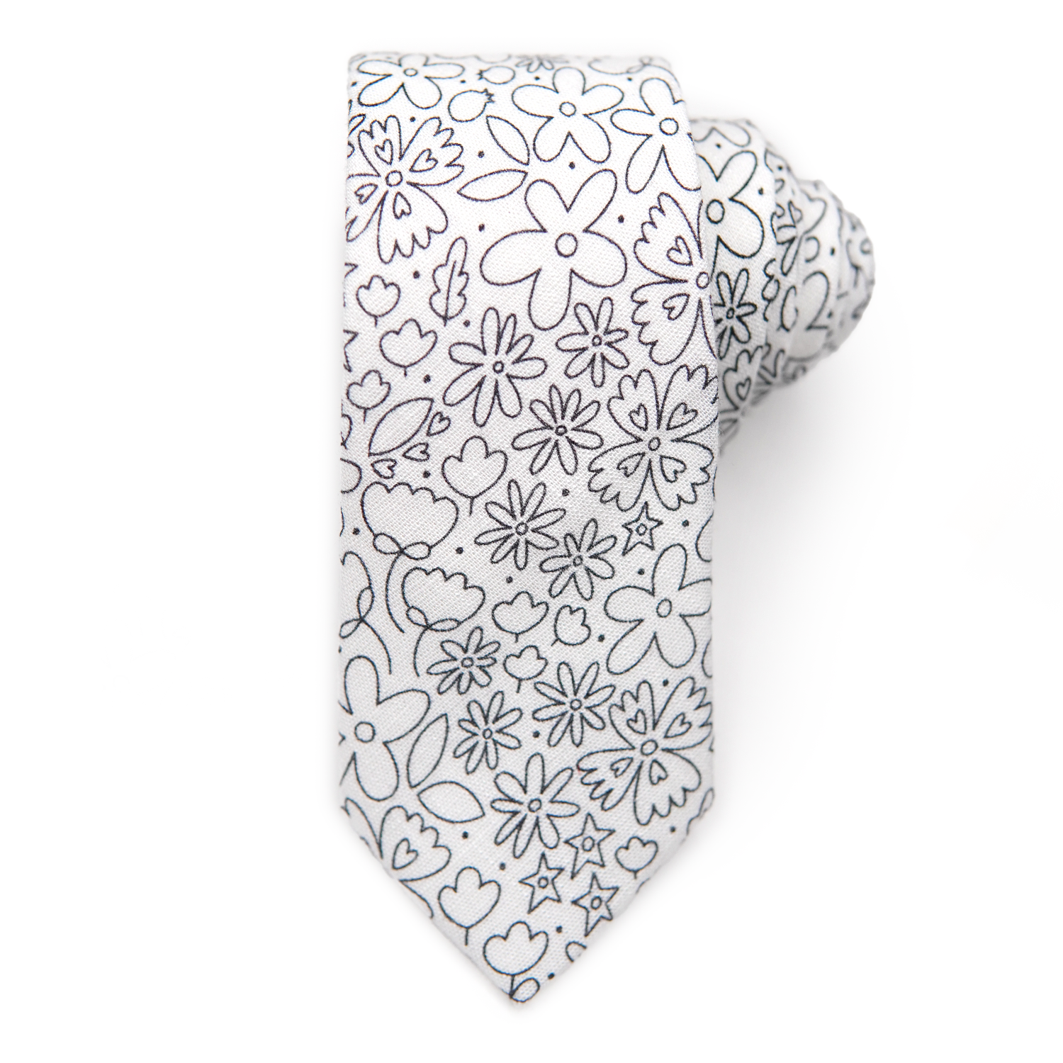 Bloom into Creativity with the Rad FLORAL Coloring Tie—Let Your Style Blossom