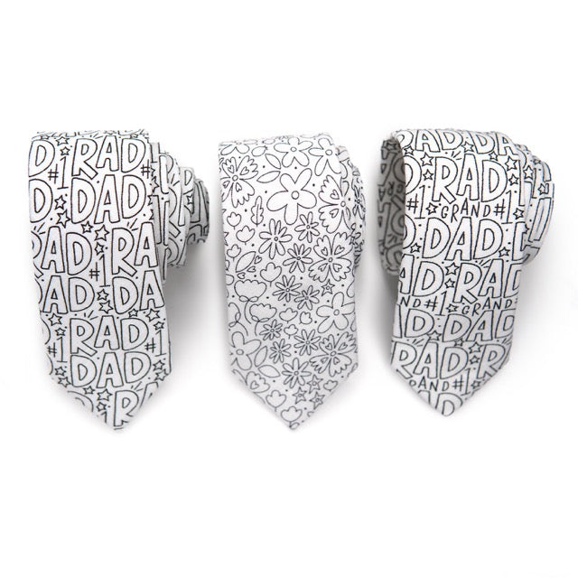 Bloom into Creativity with the Rad FLORAL Coloring Tie—Let Your Style Blossom