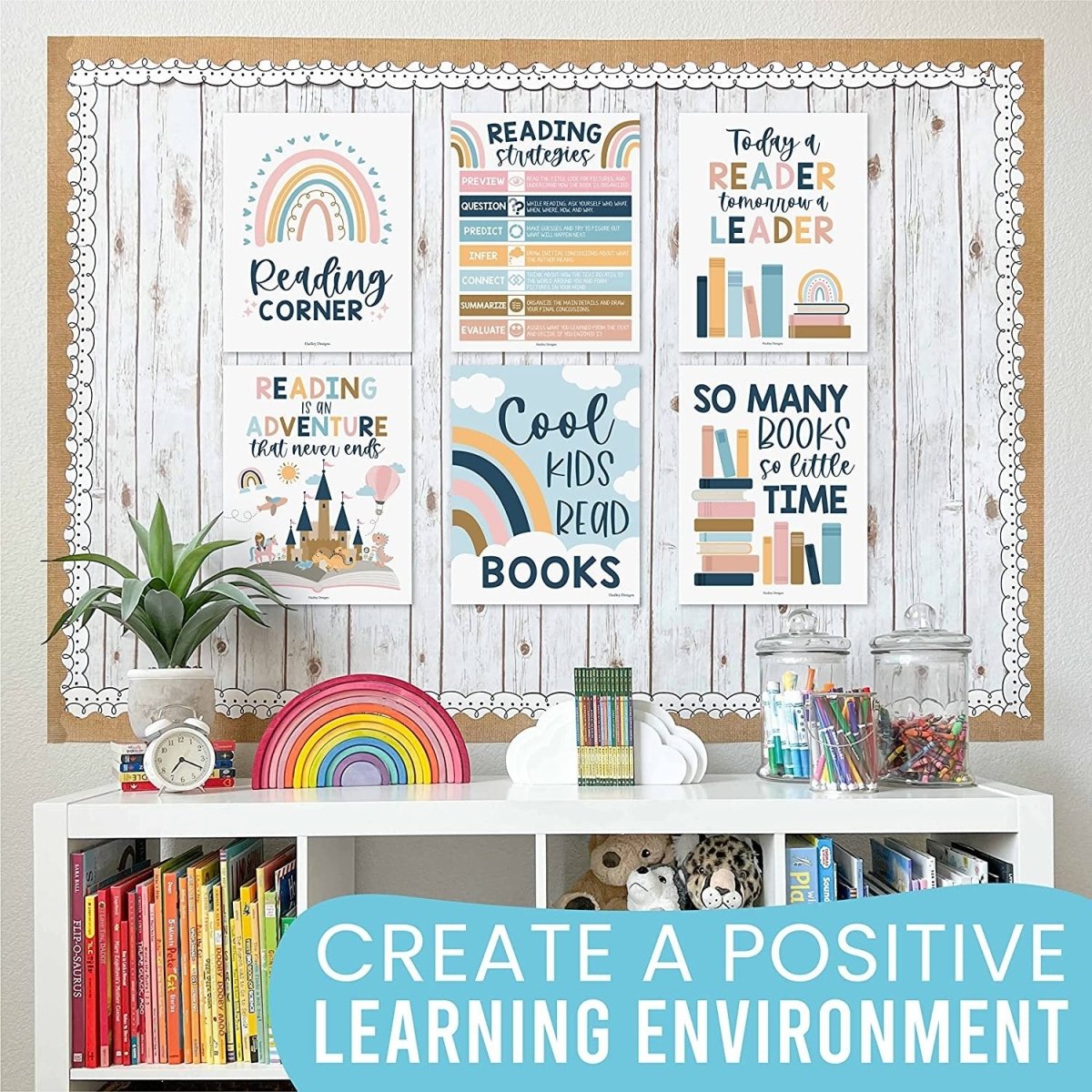Reading Corner Kit: Boho 6 Poster Pack