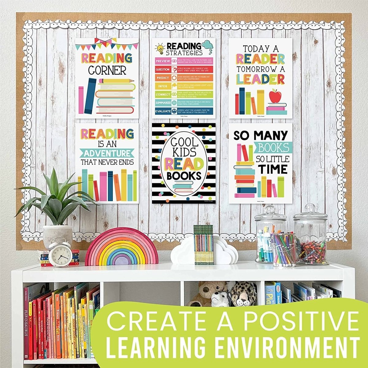 Reading Corner Kit: Colorful 6 Poster Pack