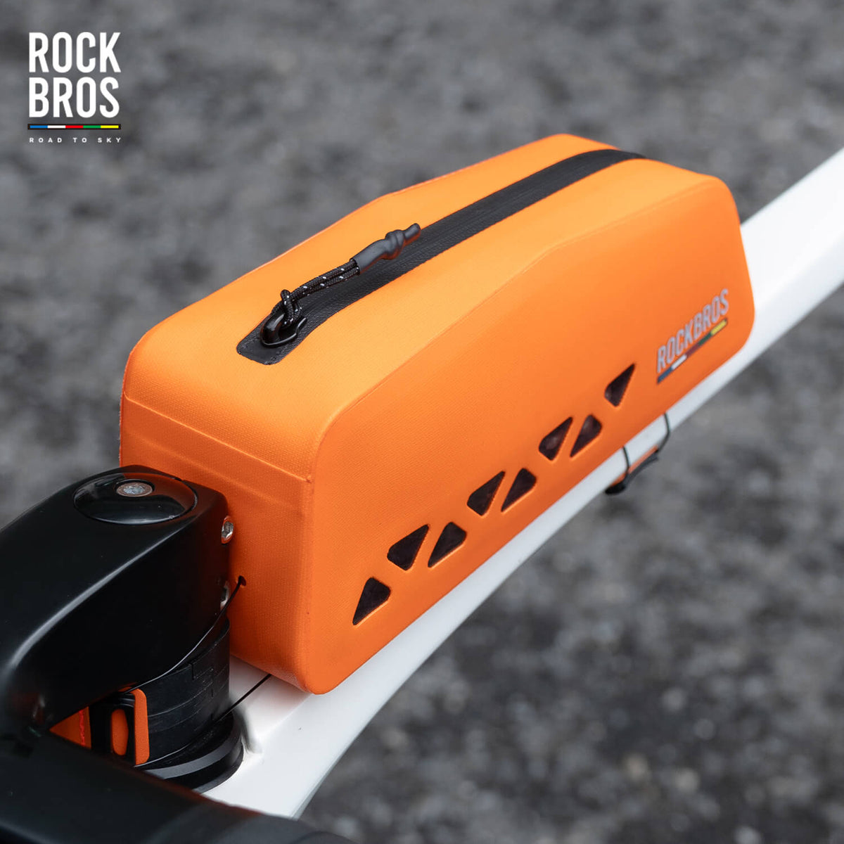 ROCKBROS 1L 100% Waterproof Bike Frame Bag Road To Sky