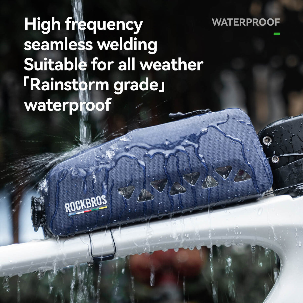 ROCKBROS 1L 100% Waterproof Bike Frame Bag Road To Sky