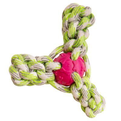 Mini Juguete para Perros Soga y Pelota Fling ‘N Fun