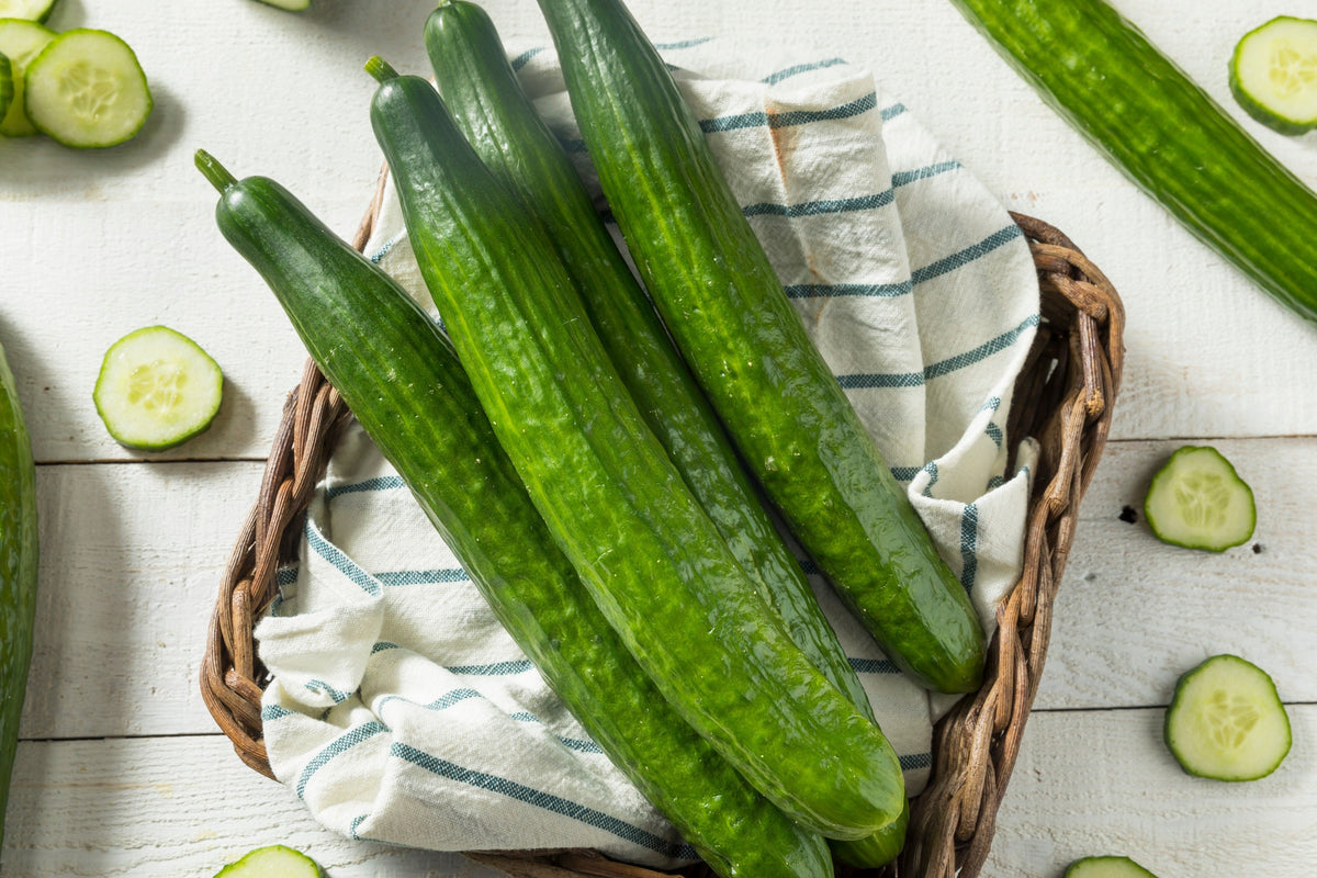 30 semillas de pepino inglés Cucumis sativus, fruta vegetal sin eructos