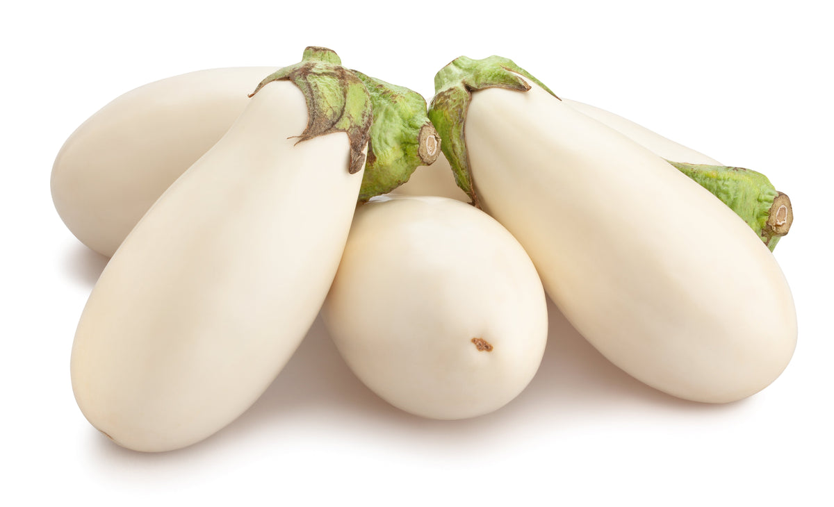 50 semillas de berenjena blanca CASPER Solanum melongena fruta/verdura