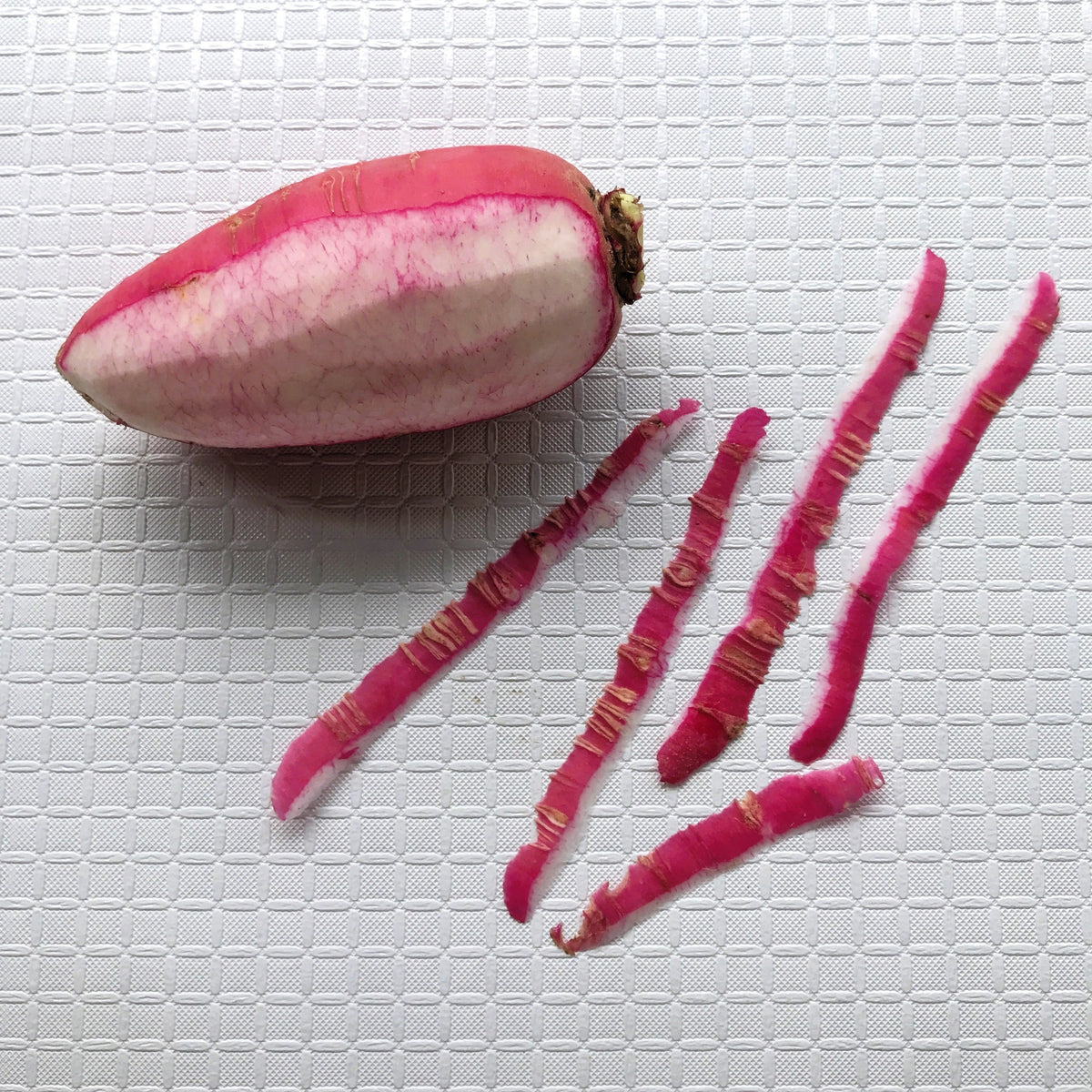 100 semillas de rábano rosa chino (rábano chino de invierno) Raphanus sativus