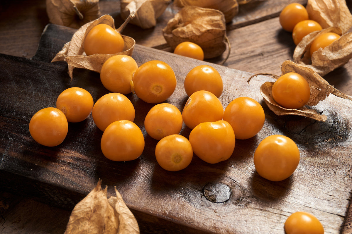 50 PIÑA TOMATILLO Tomate Amarillo Physalis Ixocarpa Fruta Semillas de Vid
