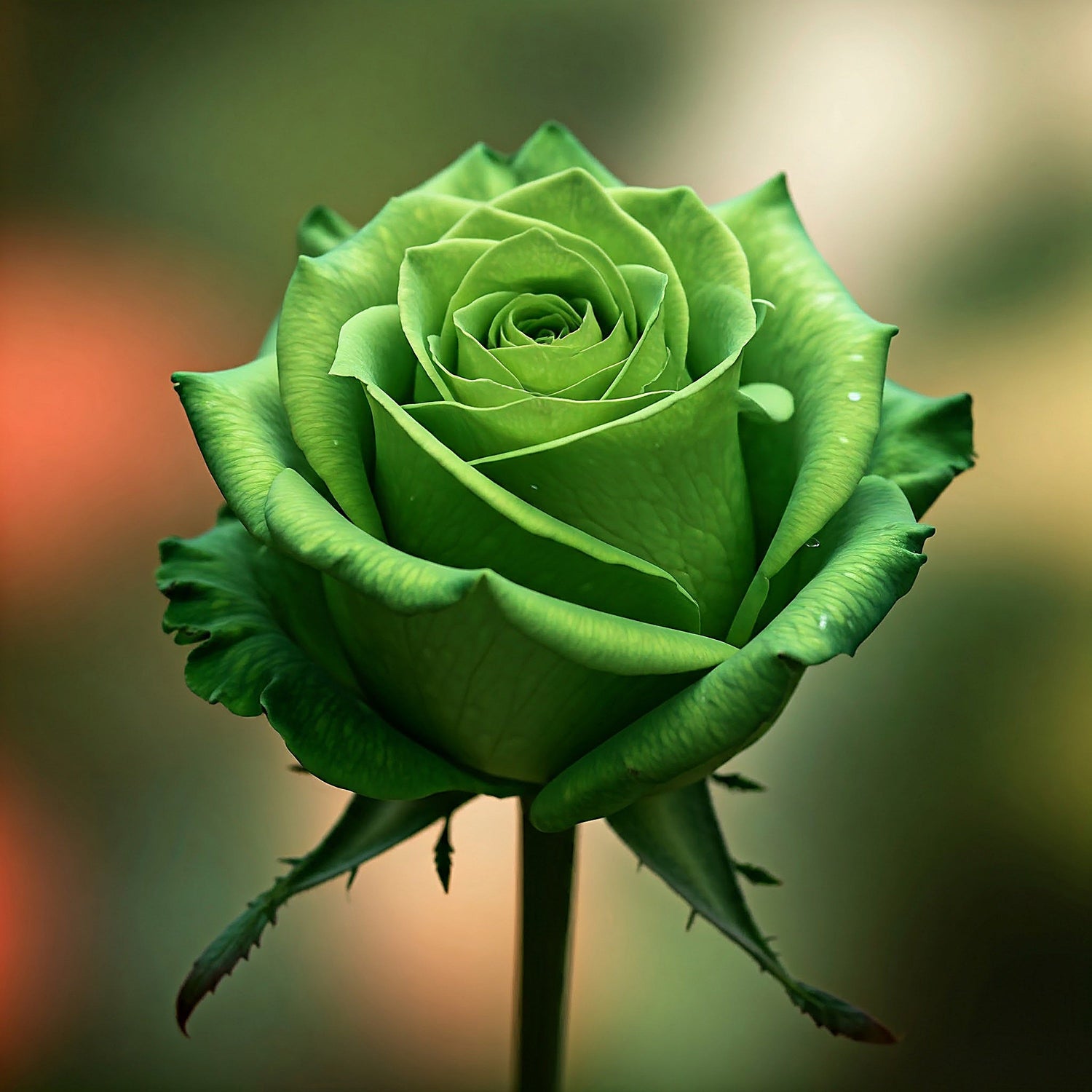 5 semillas de rosal perenne (rosa verde)