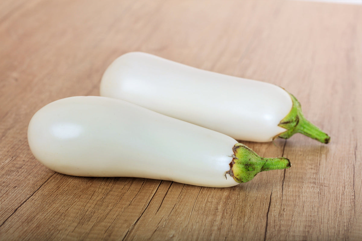 50 semillas de berenjena blanca CASPER Solanum melongena fruta/verdura