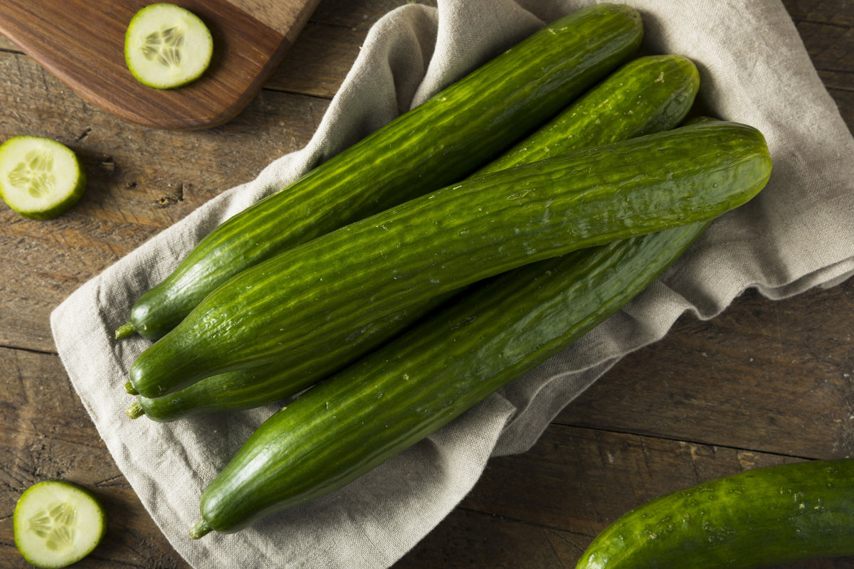 30 semillas de pepino inglés Cucumis sativus, fruta vegetal sin eructos