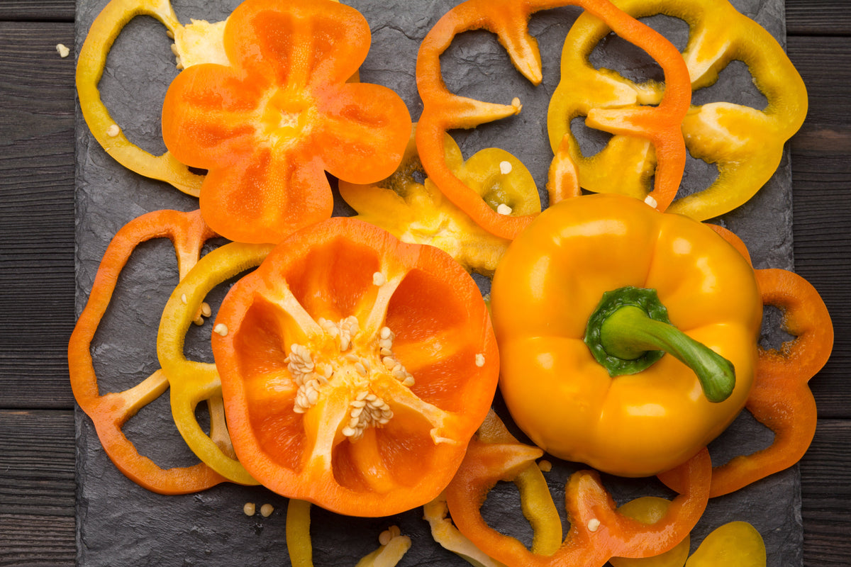 50 semillas de pimiento morrón ORANGE Sun Sweet Capsicum