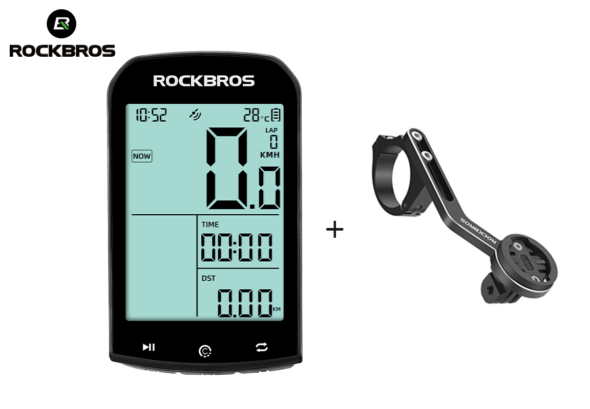 Ciclocomputador inalámbrico ROCKBROS - ANT+ Bluetooth, multi-GPS, resistente al agua 