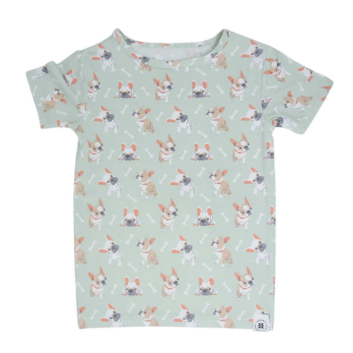Conjunto de pijama de verano para cachorro Frenchie color menta