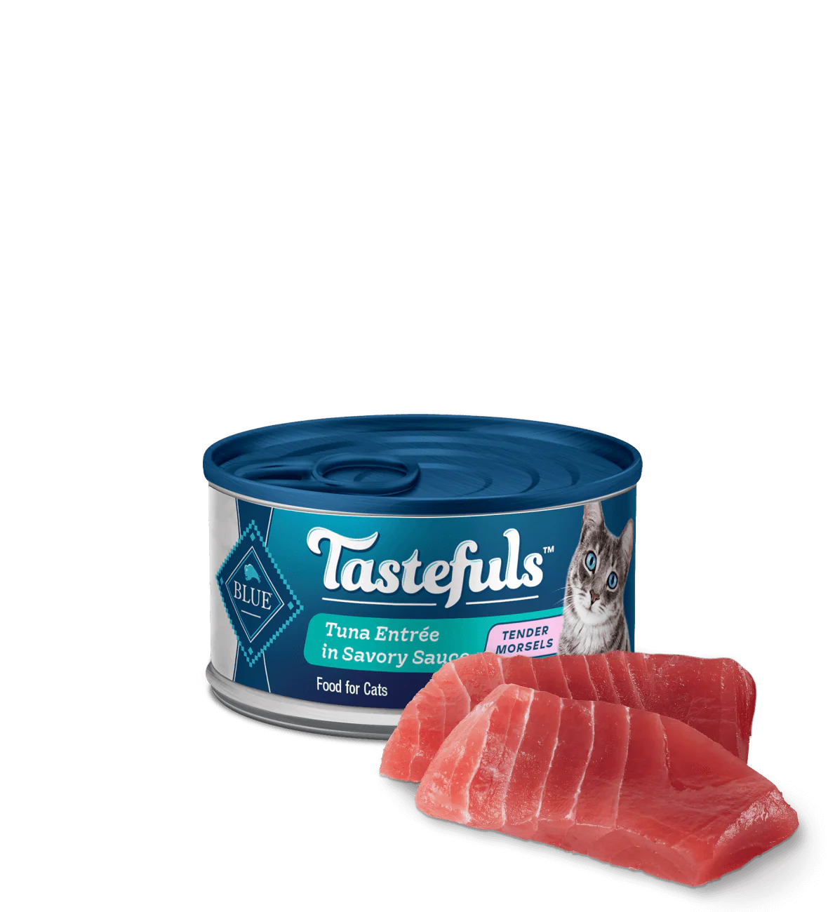 Blue Buffalo Tastefuls Trozos para Adultos – Paté de Atún (3oz)