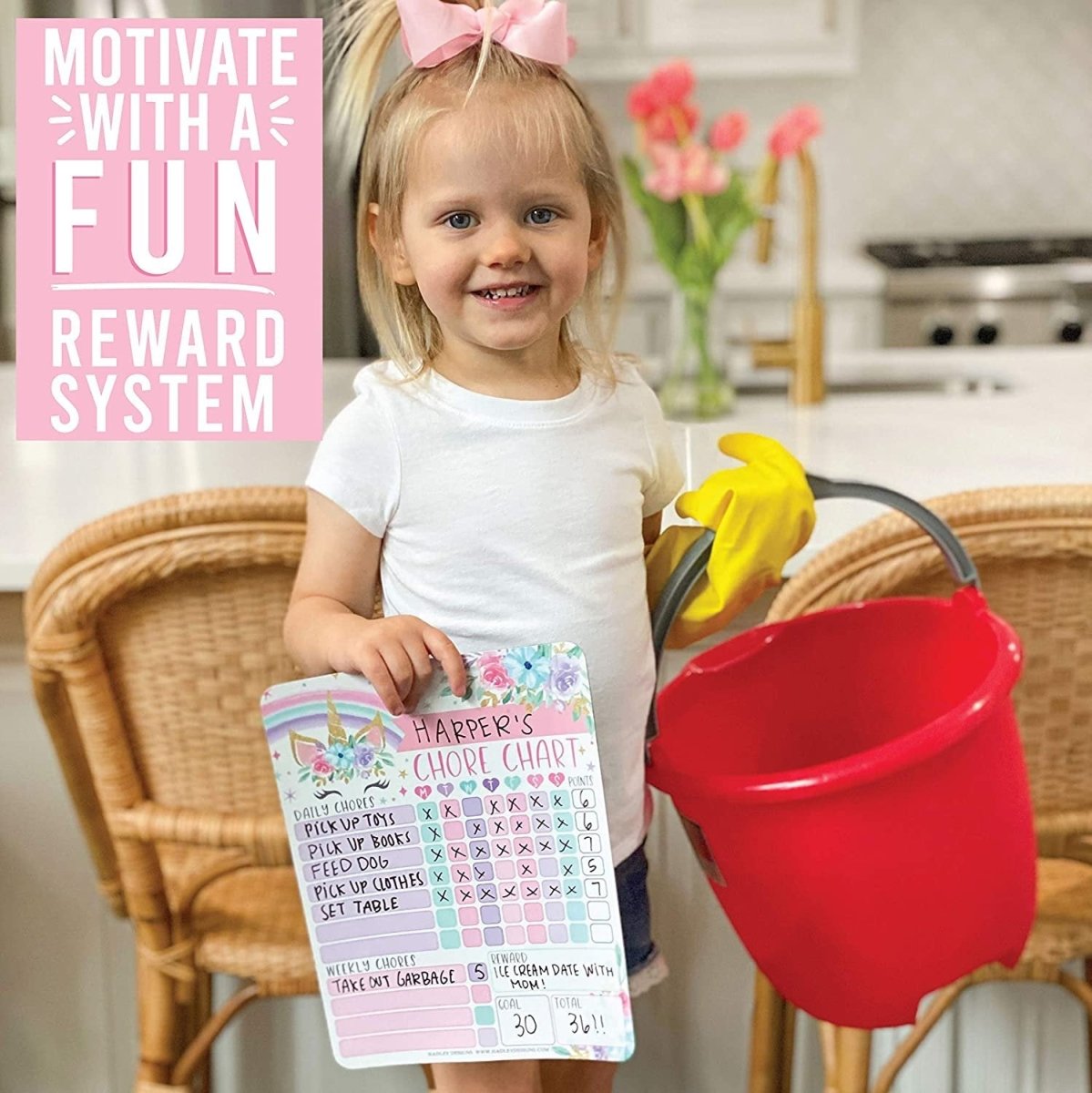 Unicorn Responsibility Chore Chart + Bonus Gifts