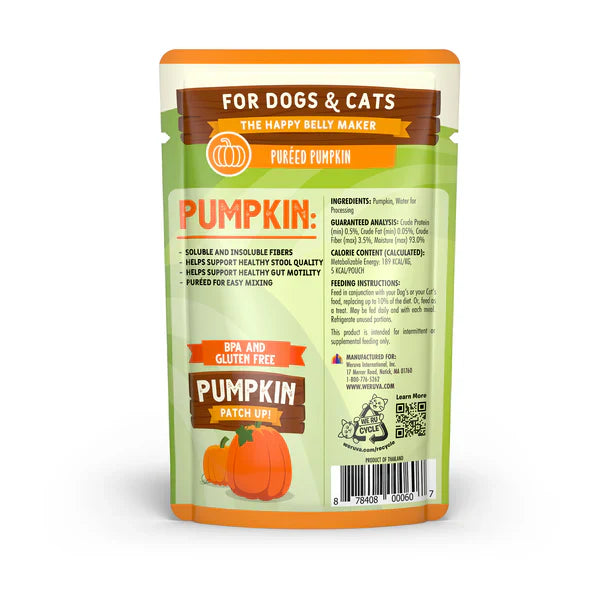Weruva Pumpkin Patch Up! – Suplemento de calabaza en puré (1.05oz)