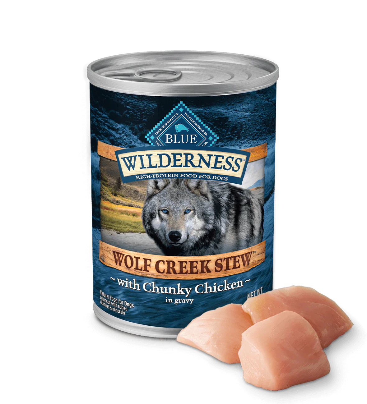 Blue Buffalo Wilderness Wolf Creek Stew – Adult Chunky Chicken (12.5oz)