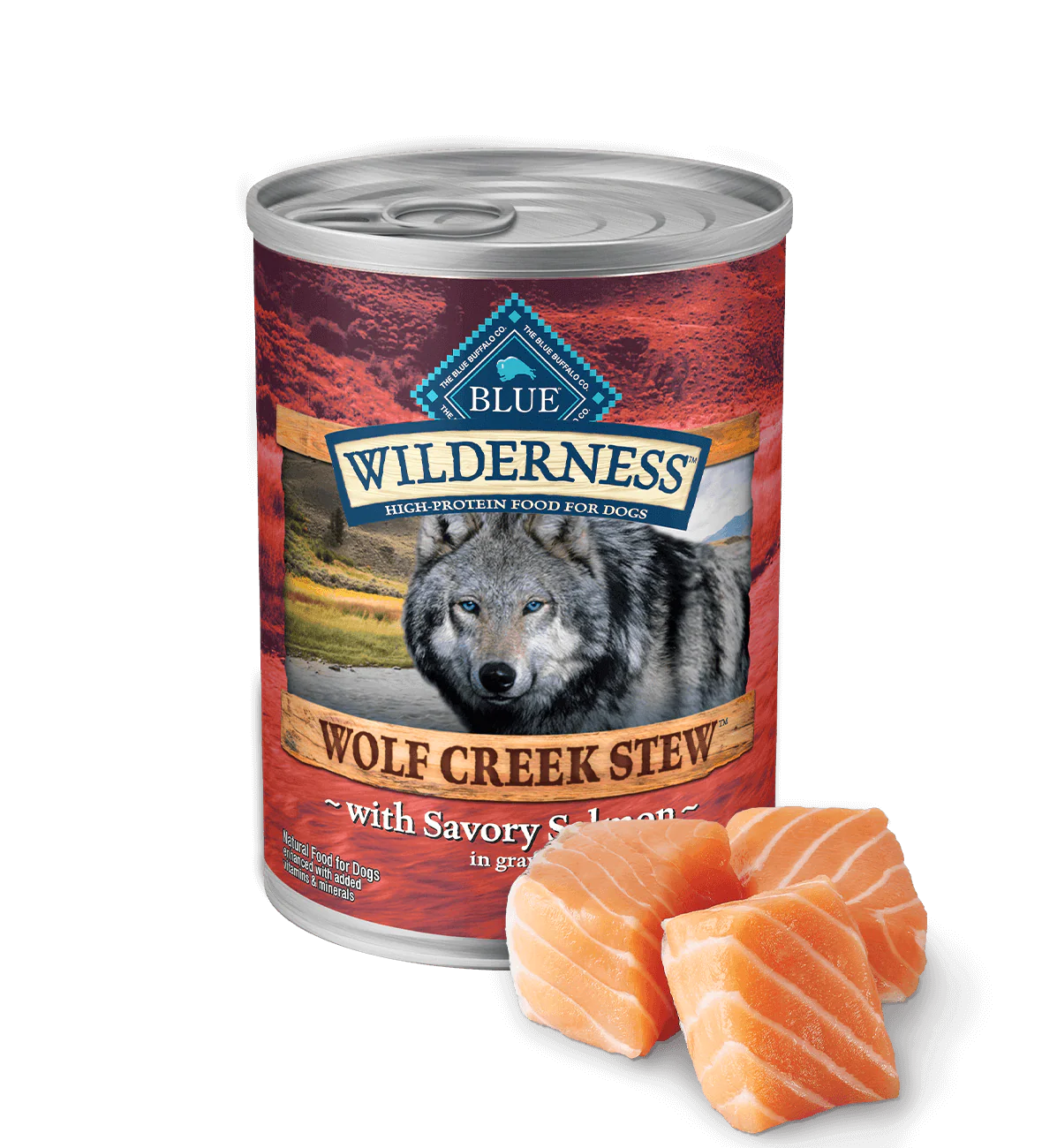 Blue Buffalo Wilderness Wolf Creek Stew – Savory Salmon Recipe (12.5oz)