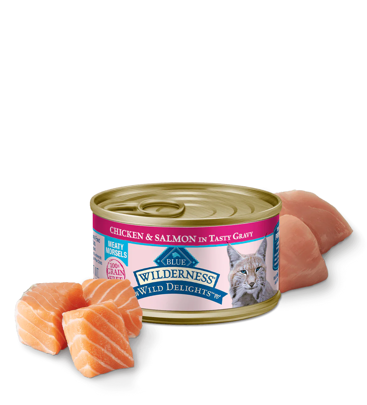 Blue Buffalo Wilderness Delicias Salvajes Paté de Pollo y Salmón para Adultos (85 g)