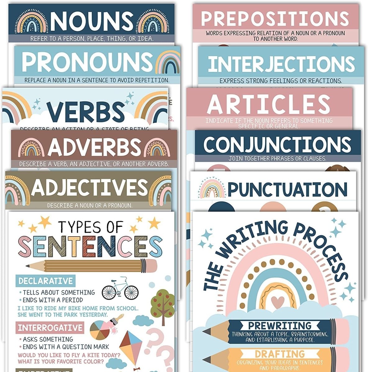 Confident Communicator Kit: Boho 12 Poster Pack