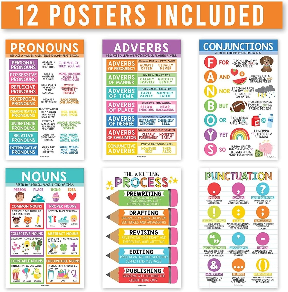 Confident Communicator Kit: Colorful 12 Poster Pack
