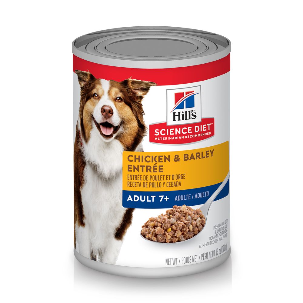 Science Diet Adulto 7+ Paté de Pollo y Cebada (13oz)